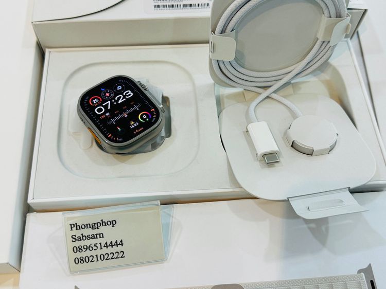 Apple watch Ultra 2 รุ่นล่าสุด 49mm Titanium Starlight  Alpine Loop  สภาพใหม่ ประกันศูนย์ไทย  26500 บาท รูปที่ 2