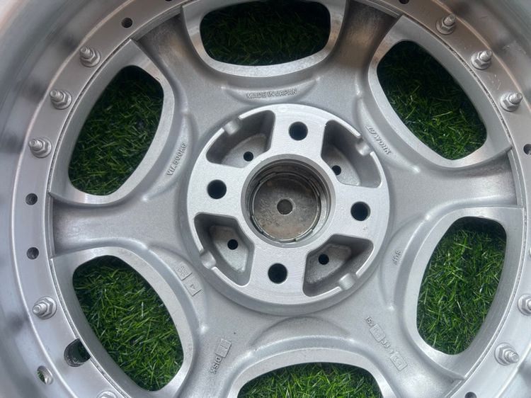 ล้อแท้ญี่ปุ่น work vip 2ชิ้น ขอบ15 et38 ล้อ5.5 ล้อปัดเงาใหม่ ชุดละ20000 รูปที่ 13