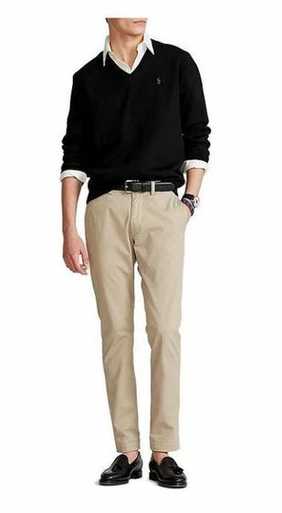 เสื้อไหมพรม XL ดำ แขนยาว Polo Ralph Lauren black sweater