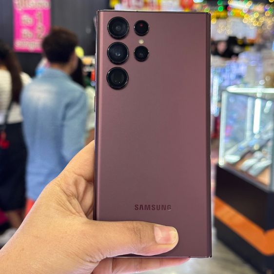 Samsung S22 Ultra 5G 256GB สี Burgundy เครื่องศูนย์ สภาพสวยมากๆ มีรอยมุมล่างนิด ครบยกกล่อง🔥🔥 รูปที่ 3