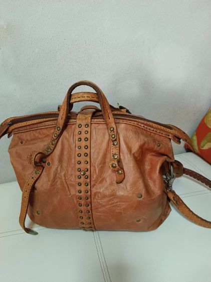 กระเป๋าหนังออยสะพายงานมือ VINTAGE ใบเดียวในโลก รูปที่ 18