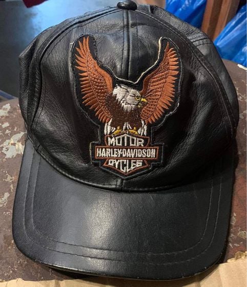 หมวกแก๊ปหนัง Harley Davidson USA รูปที่ 6