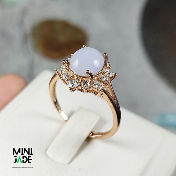 แหวนหยกม่วงพม่า Lavender Jade รูปที่ 5