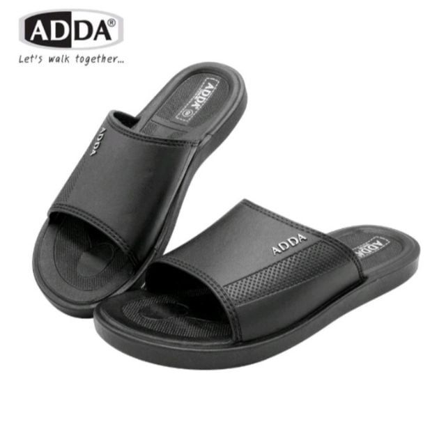 รองเท้าแบบสวมและโลฟเฟอร์ ดำ ADDA รองเท้าแตะ 