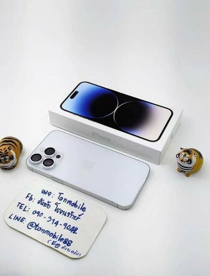 ขาย  เทิร์น iPhone 14 Pro 128 Silver ศูนย์ไทย สภาพใหม่เอี่ยม สุขภาพแบต 100 ประกันยาว อุปกรณ์ครบยกกล่อง เพียง 28,590 บาท ครับ