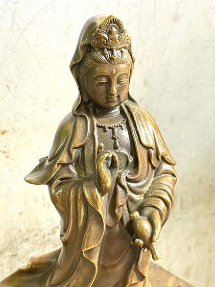 เจ้าแม่กวนอิม ทองเหลือง A10 รูปที่ 3