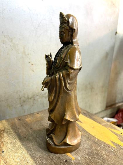 เจ้าแม่กวนอิม ทองเหลือง A10 รูปที่ 6