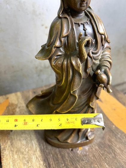 เจ้าแม่กวนอิม ทองเหลือง A10 รูปที่ 9