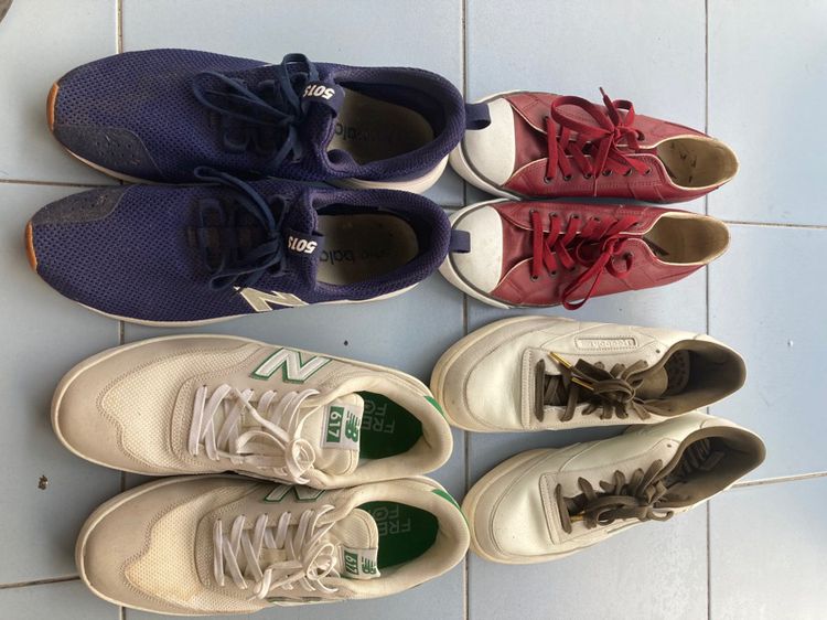 New Balance รองเท้าผ้าใบ ผ้า UK 10.5 | EU 45 1/3 | US 11 ขาว รองเท้าชาย Newbalance สภาพสวยไม่ซ่อม