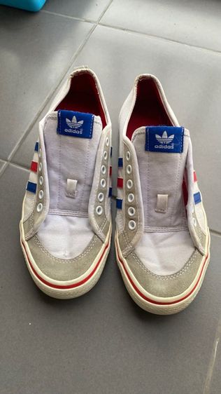 Adidas UK 6.5 | EU 40 | US 7 ขาว รองเท้าผ้าใบ