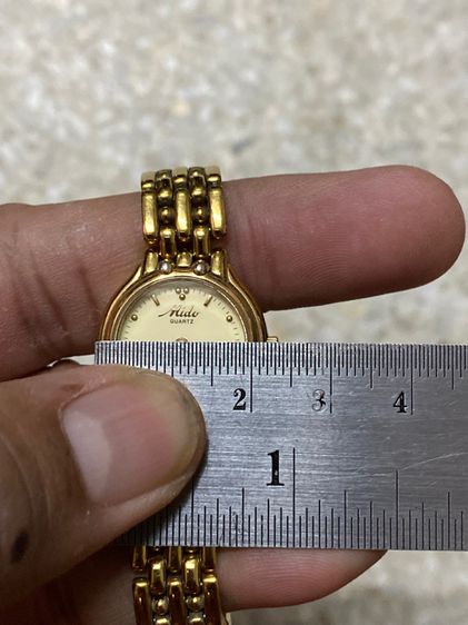 นาฬิกายี่ห้อ MIDO  ควอทซ์ เลดี้ ทองสวยทั้งเรือนทั้งสาย สายยาว 7 นิ้ว  มีกล่องแทน   2500฿ รูปที่ 8