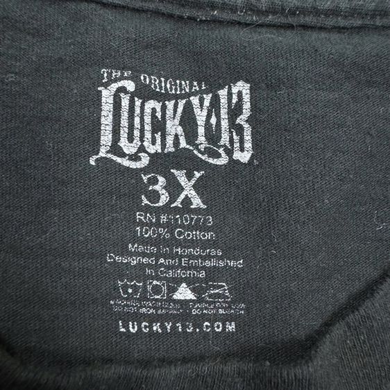 เสื้อยืด Lucky 13​ Frankie’s Garage Size 3XL หายากลายนี้ รูปที่ 6