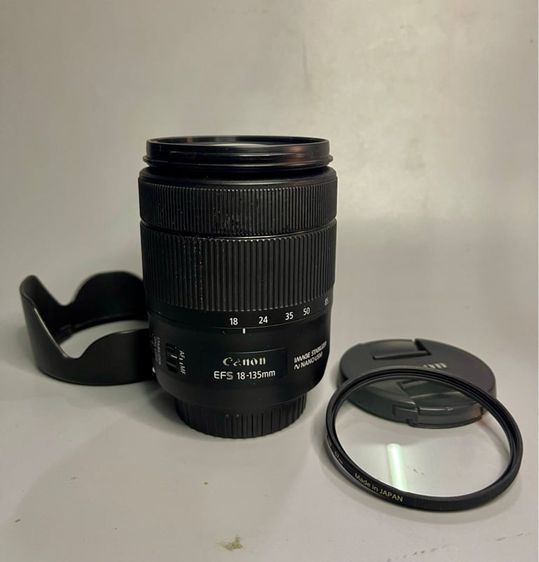 เลนส์ถ่ายไกล Canon anon 18 135mm IS USM มือสอง used lens สุดยอดเลนส์ติดกล้อง มีกันสั่น โฟกัสเร็ว เงียบ สภาพดี 