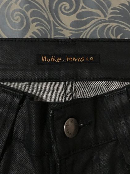 Nudie Thin Finn Black 2 Black Jeans 29 32 NJ1001890 รูปที่ 4