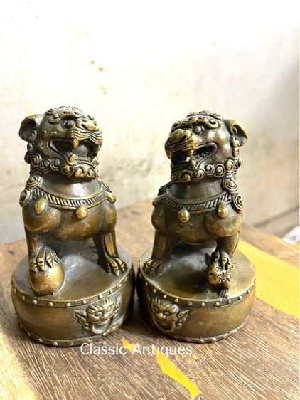 สิงห์คู่ ทองเหลือง สะสม รูปที่ 6