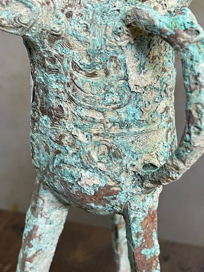 จอกสามขา ทองเหลืองสะสม รูปที่ 8