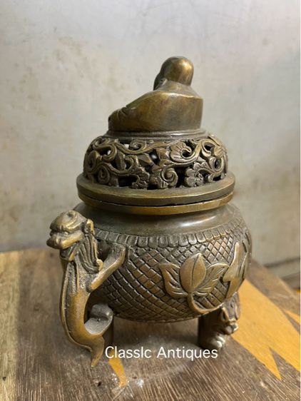 กระถาง กำยาน พระสังกัจจายน์ทองเหลือง A46 รูปที่ 6