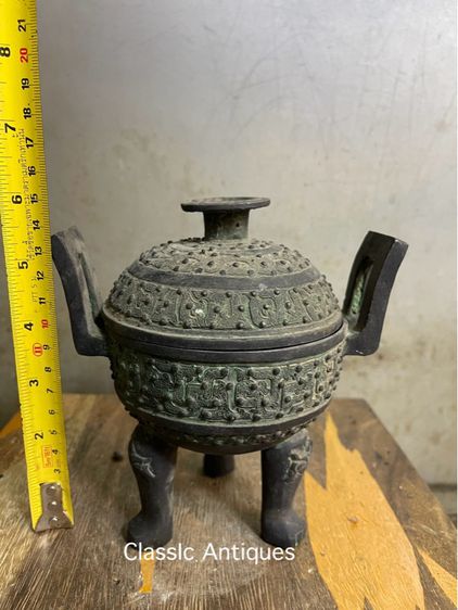 กระถางจีน สองหูสะสม A12 รูปที่ 13