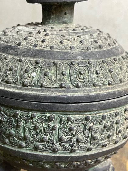 กระถางจีน สองหูสะสม A12 รูปที่ 17