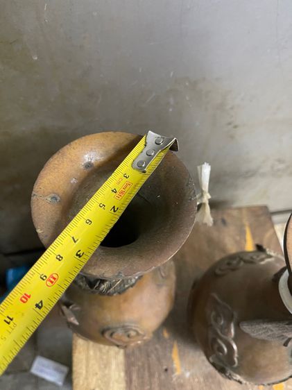 แจกัน หงษ์มังกร ทองเหลืองA2 รูปที่ 14