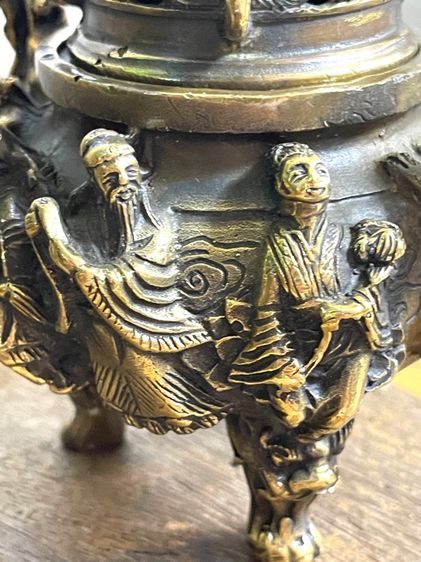 กระถางกำยาน แปดเซียนทองเหลืองA24 รูปที่ 8