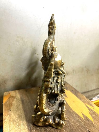 มังกร คู่ทองเหลืองใหญ่สะสม รูปที่ 3