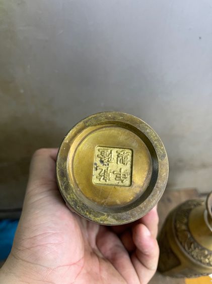 แจกัน ดอกไม้สี่ฤดู ทองเหลืองสะสมA7 รูปที่ 7