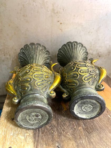 แจกัน นกยูงทองเหลืองA8 รูปที่ 8