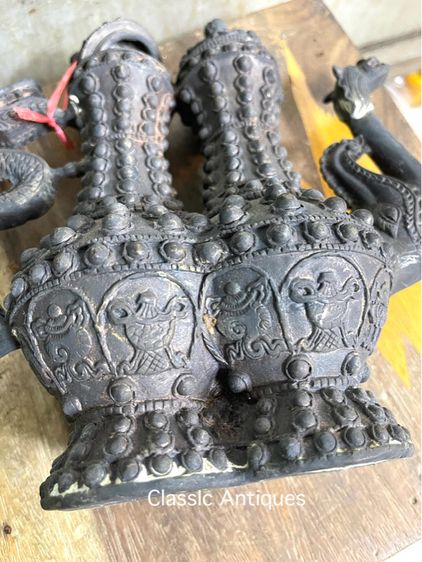 กาน้ำชา มังกรคู่ทองเหลือง รูปที่ 13