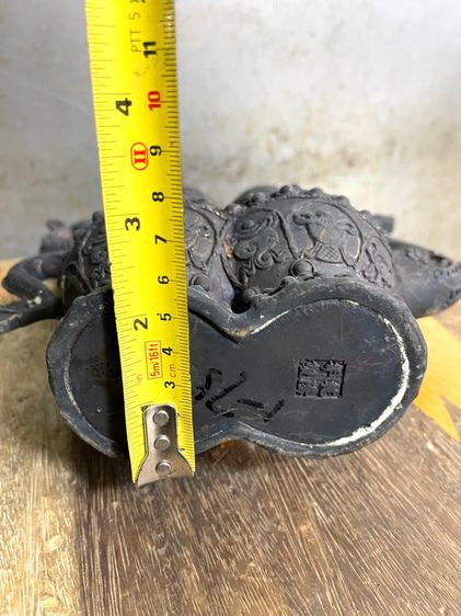 กาน้ำชา มังกรคู่ทองเหลือง รูปที่ 18