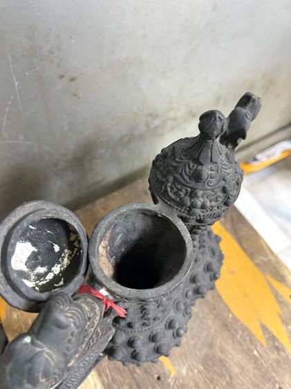 กาน้ำชา มังกรคู่ทองเหลือง รูปที่ 6