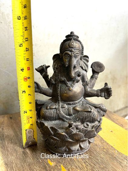 พระพิฆเนศทองเหลืองA4 รูปที่ 7