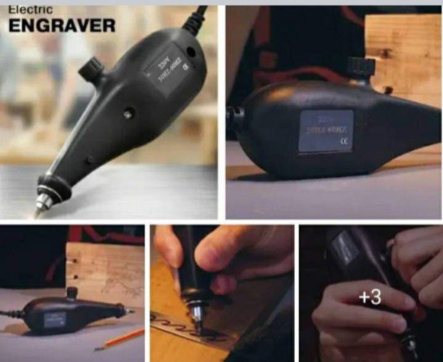 ปากกาแกะสลักไฟฟ้า สีดำ รูปที่ 8