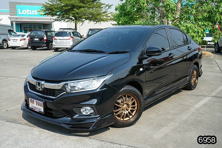 Honda City 2018 1.5 S Sedan เบนซิน ไม่ติดแก๊ส เกียร์อัตโนมัติ ดำ