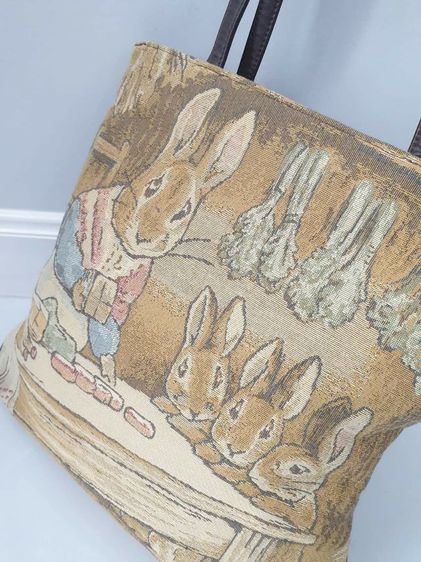 Bretrix potter and peter rabbit กระเป๋าผ้าทอกระต่าย สวยมาก  ขนาด 13นิ้ว 599฿ รูปที่ 4