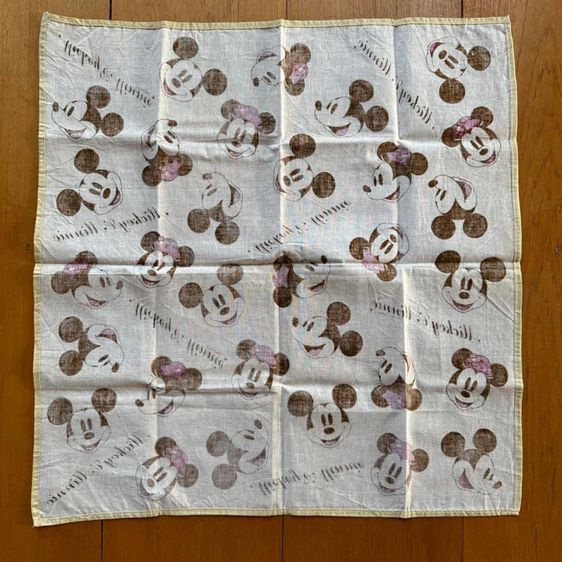ผ้าเช็ดหน้ามิกกี้เมาส์ มินนี่เมาส์ Mickey Mouse Minnie Mouse Bandana รูปที่ 3