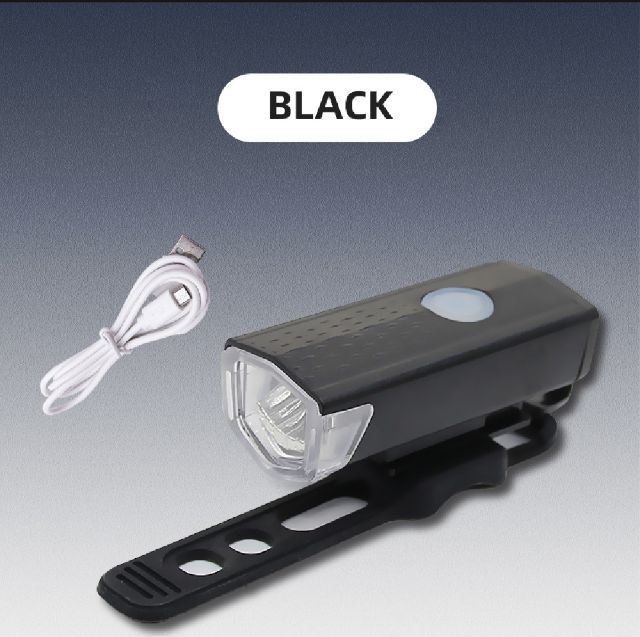 ไฟหน้าจักรยาน LED ( สินค้าใหม่มือ1) สีดำ มี 3 โหมด สว่างน้อย สว่างมาก แฟลช ชาร์จไฟ USB  ใช้ทนนาน รูปที่ 4