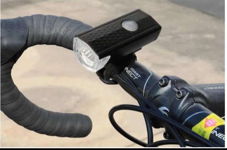 ไฟหน้าจักรยาน LED ( สินค้าใหม่มือ1) สีดำ มี 3 โหมด สว่างน้อย สว่างมาก แฟลช ชาร์จไฟ USB  ใช้ทนนาน รูปที่ 12