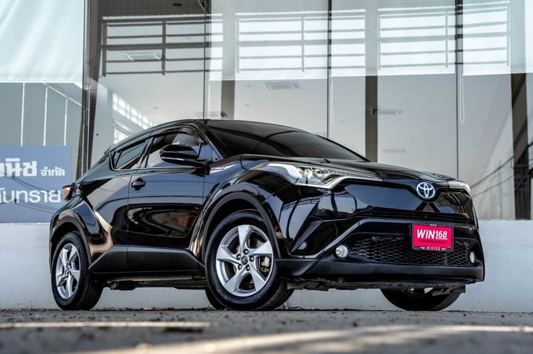 Toyota C-HR 2018 1.8 Hybrid Mid Utility-car เบนซิน ไม่ติดแก๊ส เกียร์อัตโนมัติ ดำ