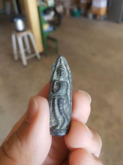 พระเนื้อชินตะกั่ว(พระปางลีลากำแพงทุ่งเศรษฐีพิมพ์สองหน้าไม่ทราบเกจิ)พระบ้านพระเครื่องรางของมงคล รูปที่ 4