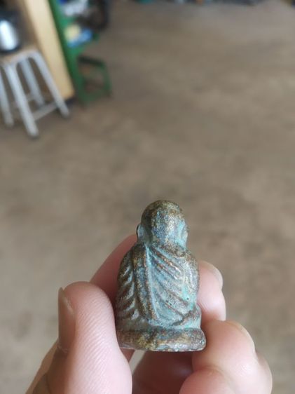 พระเนื้อทองเหลือง(พระรูปหล่อพระหลวงพ่อเงินไม่ทราบเกจิ(220201))พระบ้านพระเครื่องรางของมงคล รูปที่ 6