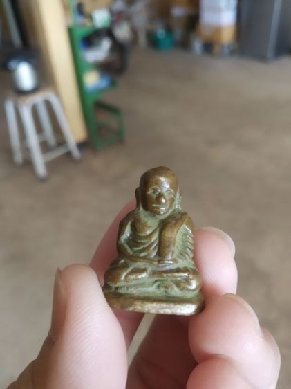 พระเนื้อทองเหลือง(พระรูปหล่อพระหลวงพ่อเงินไม่ทราบเกจิ(220202))พระบ้านพระเครื่องรางของมงคล รูปที่ 2