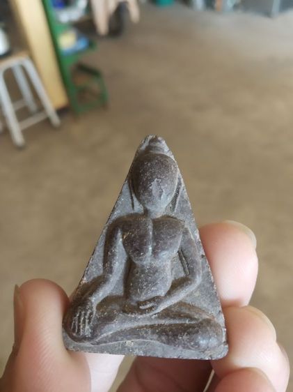 พระผงผสมว่าน(พระพิมพ์พระนางพญาพิมพ์ใหญ่หลังยันต์(พระหลวงพ่อมาลัย)(วัดบางหญ้าแพรก)(จังหวัดสมุทรสาคร))พระบ้านพระเครื่องรางของมงคล รูปที่ 4