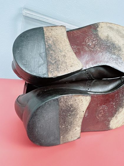 รองเท้าหนังแท้ Bally Sz.11us45eu29cm Made in Switzerland สีน้ำตาล พื้นหนัง สภาพสวยมาก ไม่ขาดซ่อม ใส่ทำงานออกงานดี รูปที่ 5