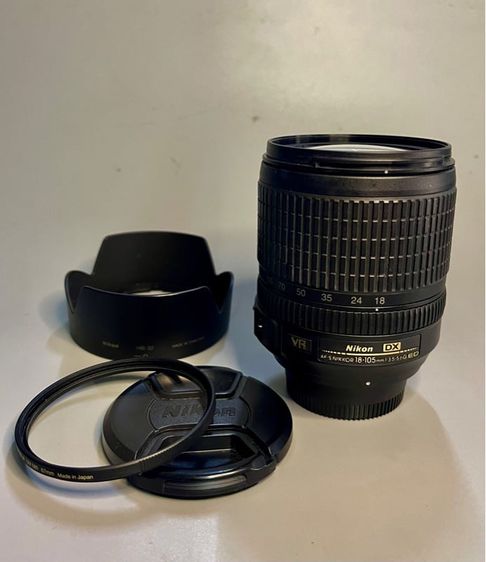 ขายเลนส์ Nikon18 105mm f3.5 5.6 ED VR DX เลนส์ซูม มือสอง คัดคุณภาพ  คมชัดสูง โฟกัสไว พร้อมใช้งาน 