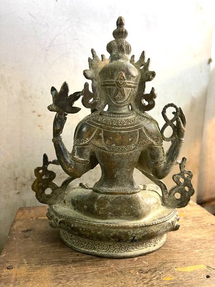 พระธิเบตทองเหลืองสะสมA6 รูปที่ 5