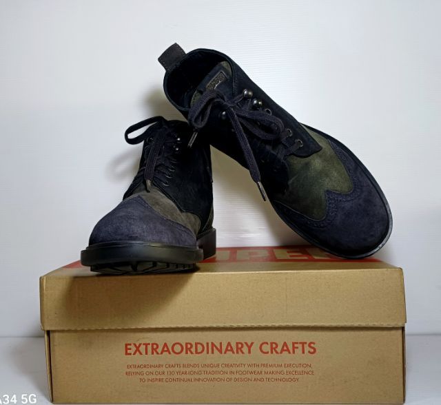 CAMPER TWINS, Multicolor Suede Casual Boots, Men's 41EU(26.5cm) Original งาน Morocco ของแท้ มือ 2 สภาพใกล้เคียงของใหม่,รองเท้า CAMPER สวยมาก รูปที่ 9