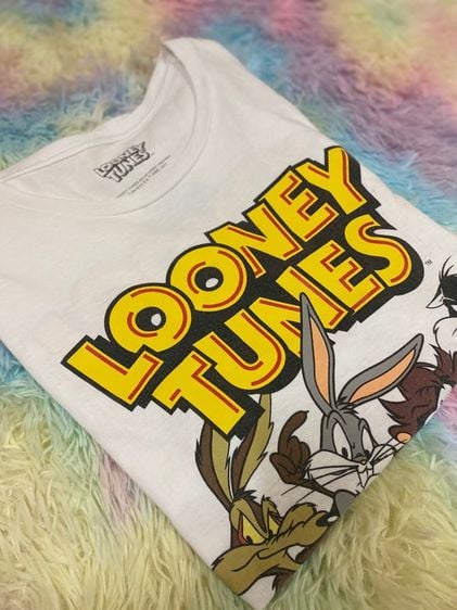 Looney tunes เสื้อยืด ลายทะลุหน้า-หลัง