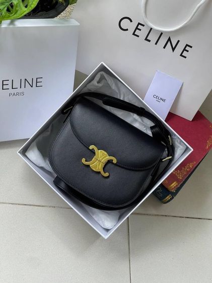  CELINE TEEN BESACE TRIOMPHE IN SHINY ของแท้💯 OUTLET รูปที่ 14