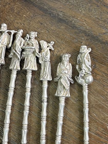 ช้อน เทพแปดเซียน กะไหล่เงินสะสม รูปที่ 3